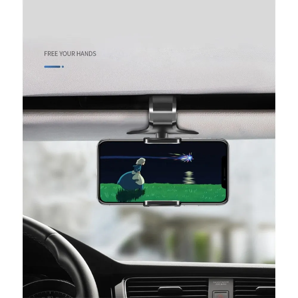 3 in 1 Car GPS Smartphone Holder: Dashboard / Visor Clamp   AC Grid Clip for LG Zone - Black
