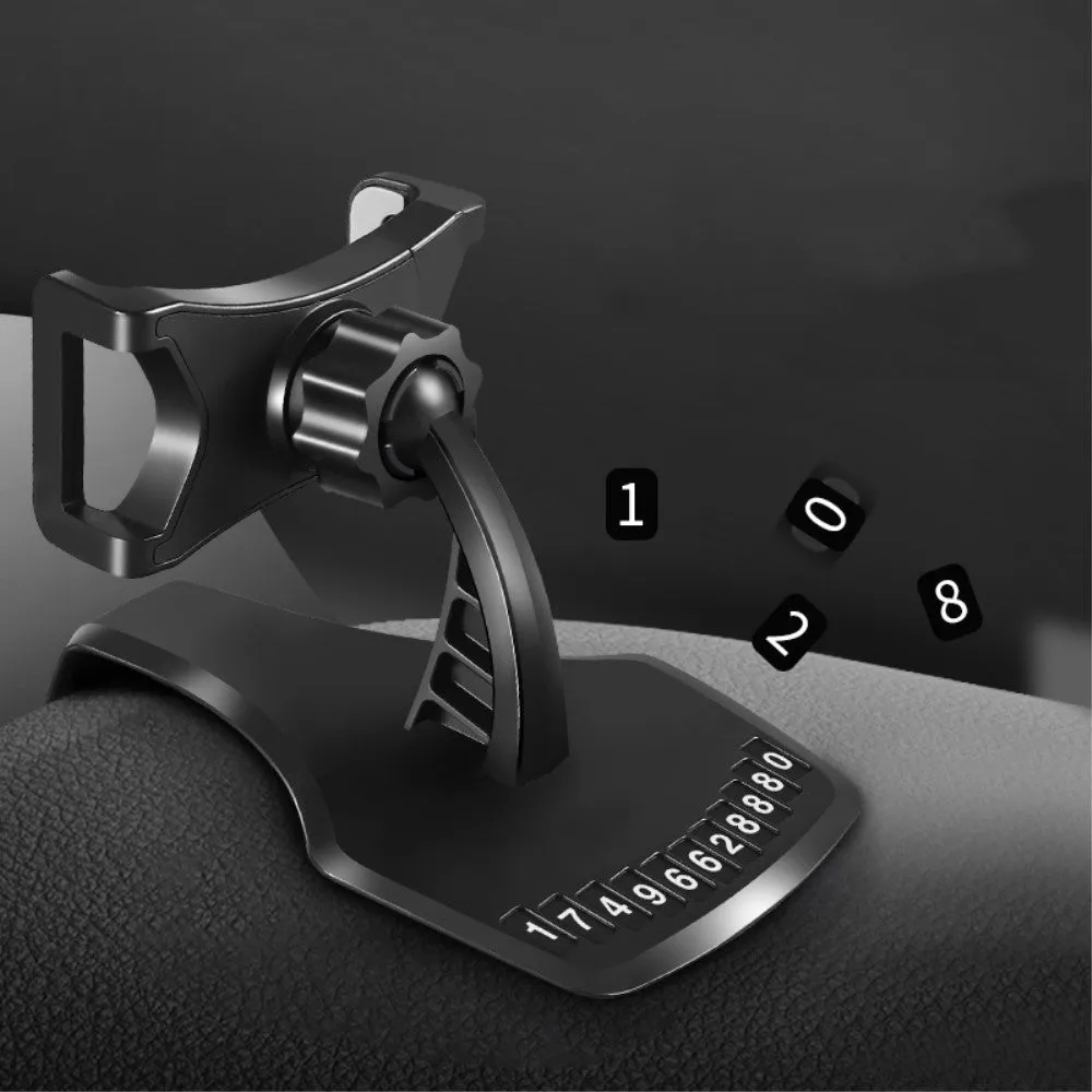 3 in 1 Car GPS Smartphone Holder: Dashboard / Visor Clamp   AC Grid Clip for LG Zone - Black