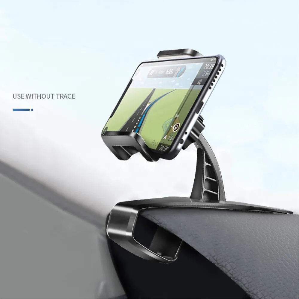 3 in 1 Car GPS Smartphone Holder: Dashboard / Visor Clamp   AC Grid Clip for LG Zone - Black
