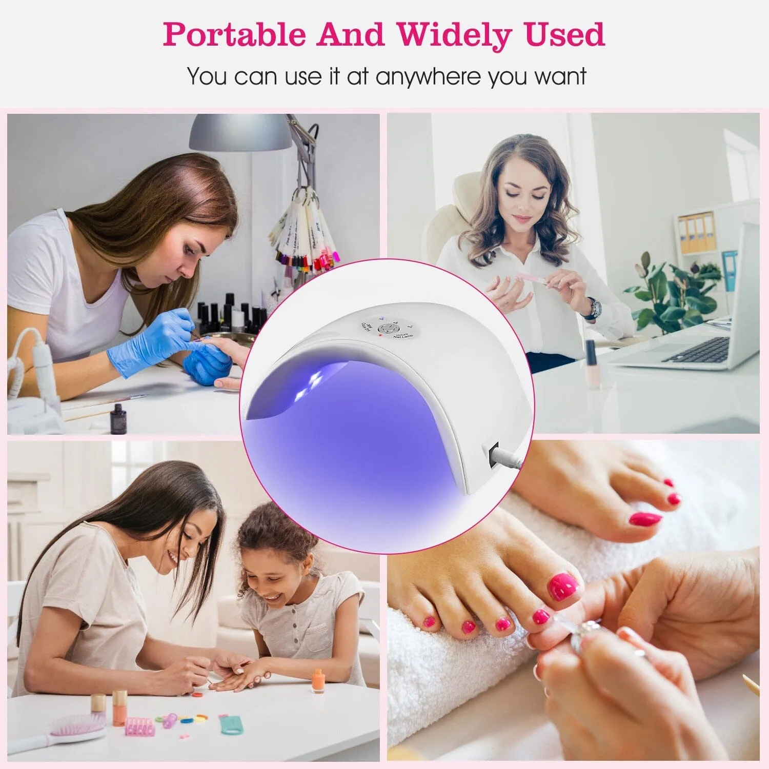 36W UV LED Lamp Nail Gel Dryer 12 LED Sensor Gel Curing Machine