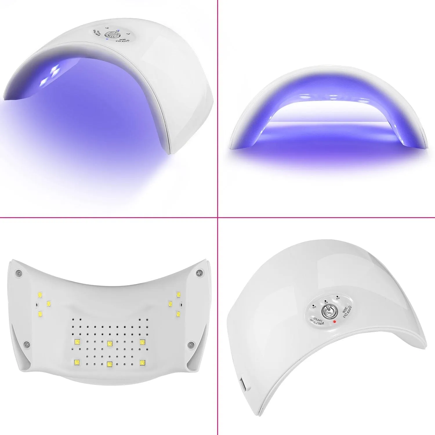 36W UV LED Lamp Nail Gel Dryer 12 LED Sensor Gel Curing Machine