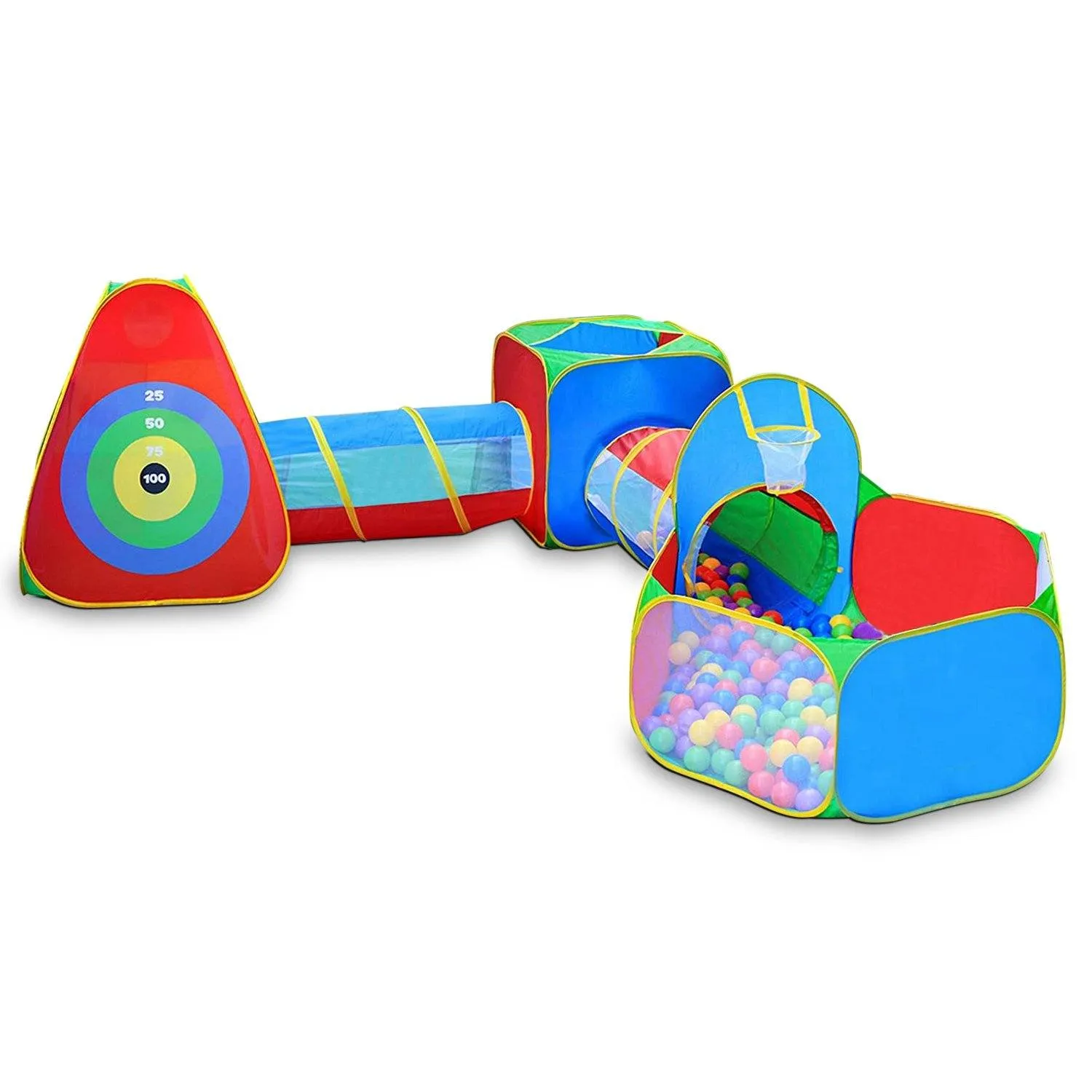 5-Piece: Pop Up Playhouse Kids Ball Pit Tents