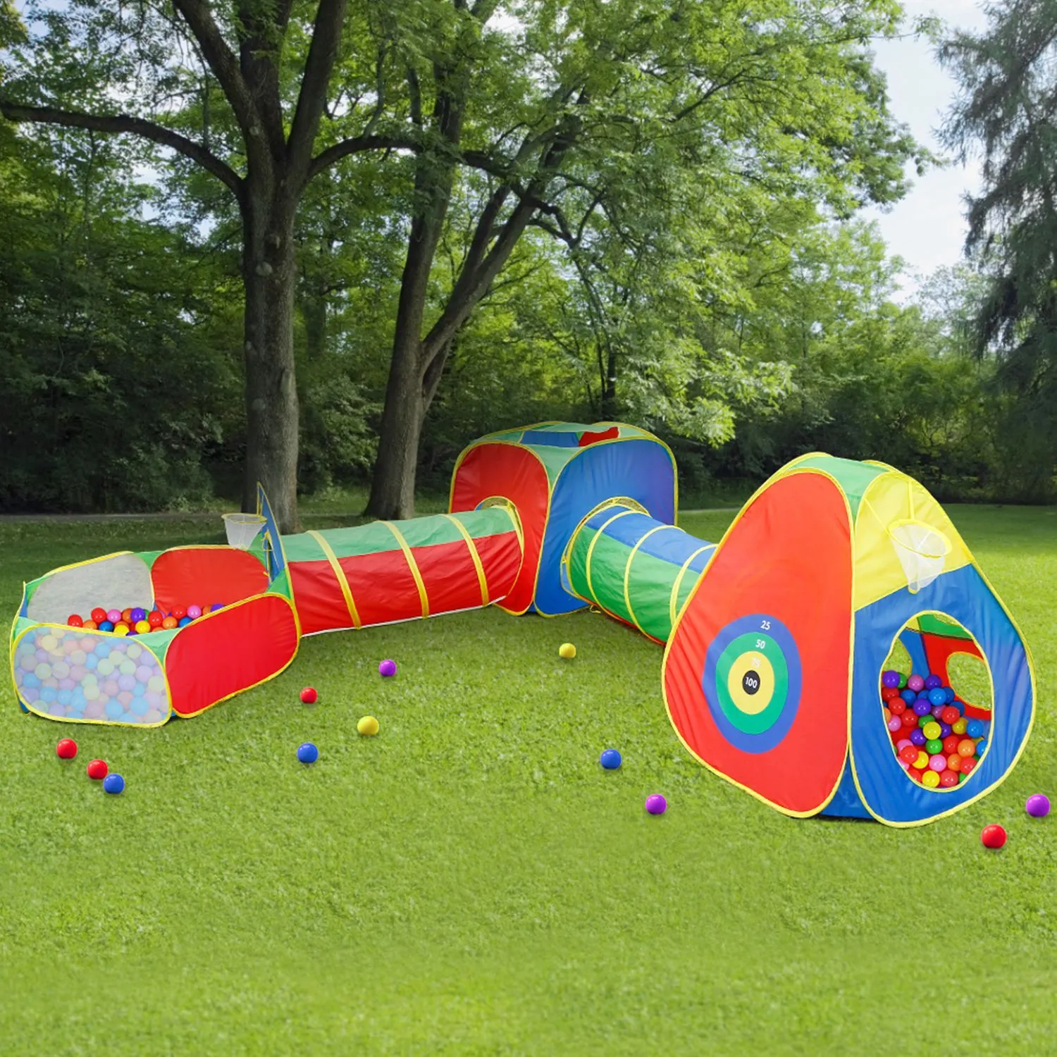 5-Piece: Pop Up Playhouse Kids Ball Pit Tents