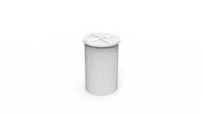 500L Round Drum With Loose Fitting Lid (RD0500)