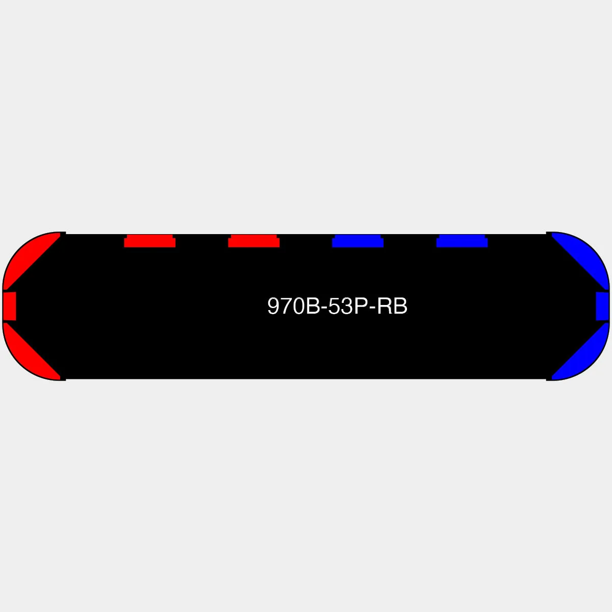53" Black Widow Series NFPA LED Light Bar w/o Preemption