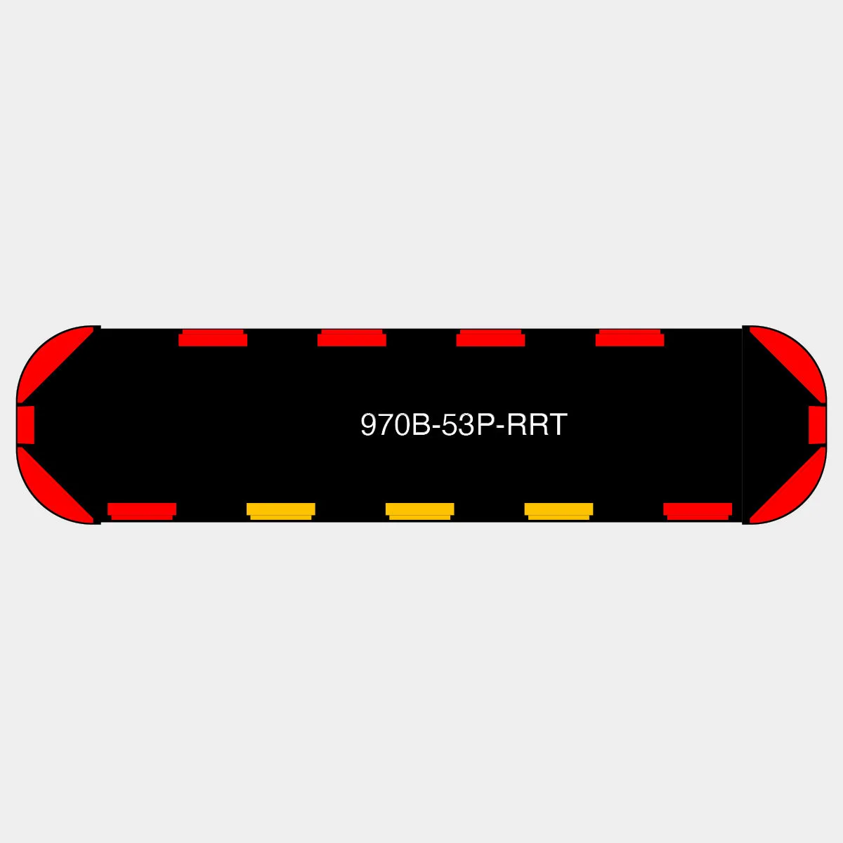 53" Black Widow Series NFPA LED Light Bar w/o Preemption