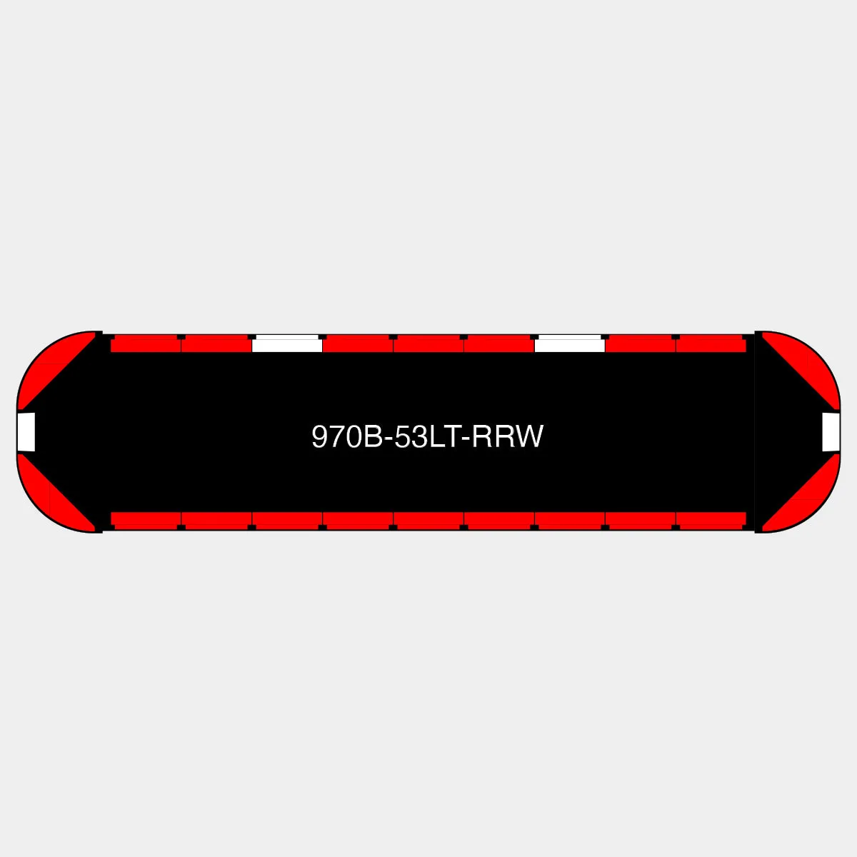 53" Black Widow Series NFPA LED Light Bar w/o Preemption