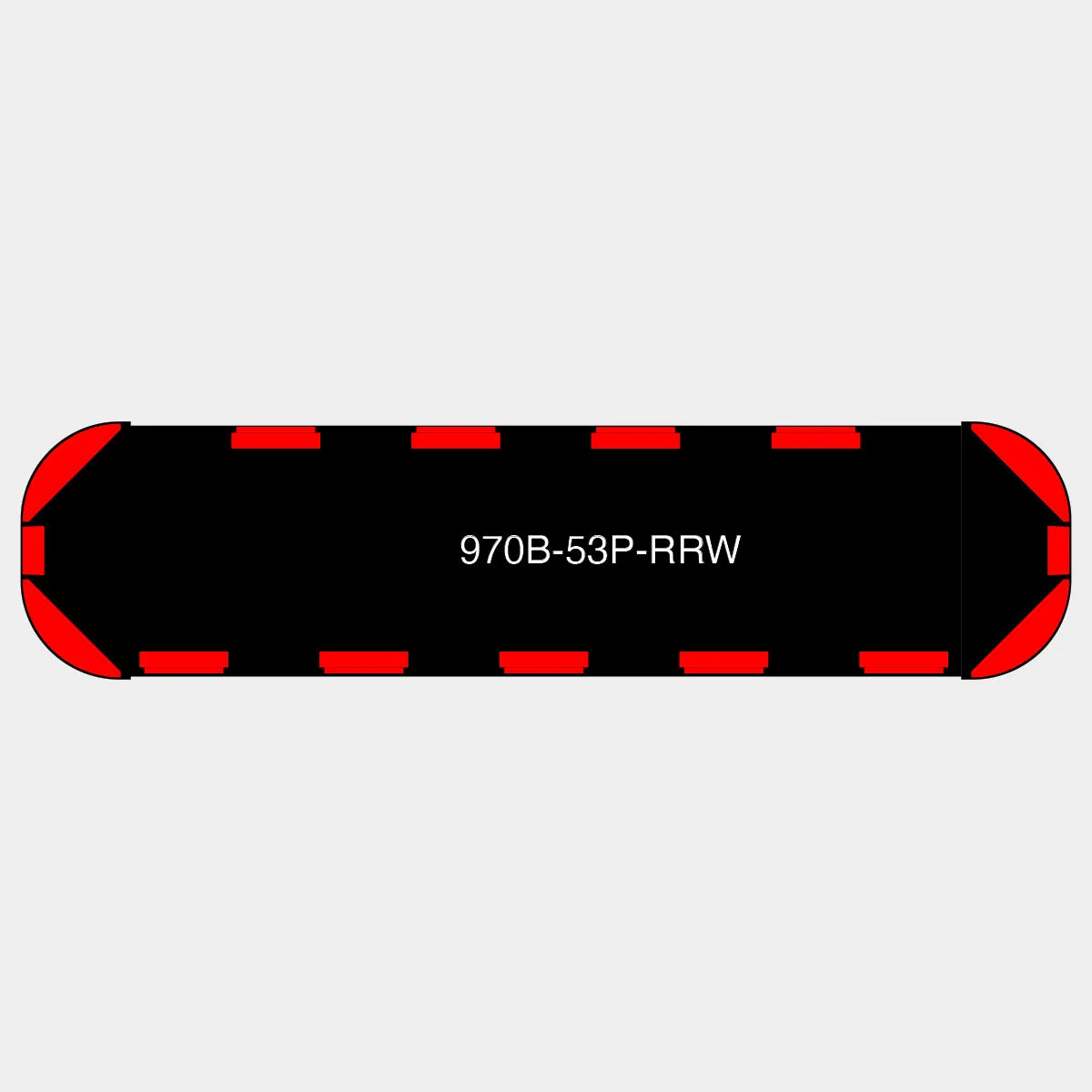 53" Black Widow Series NFPA LED Light Bar w/o Preemption