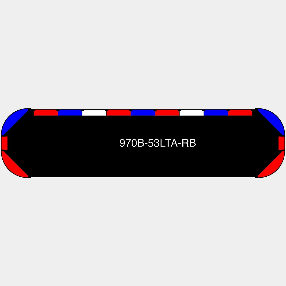53" Black Widow Series NFPA LED Light Bar w/o Preemption