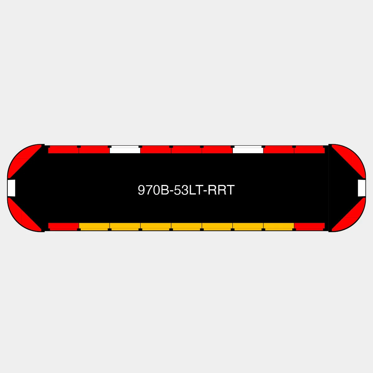 53" Black Widow Series NFPA LED Light Bar w/o Preemption
