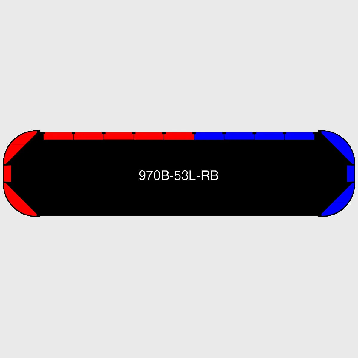53" Black Widow Series NFPA LED Light Bar w/o Preemption