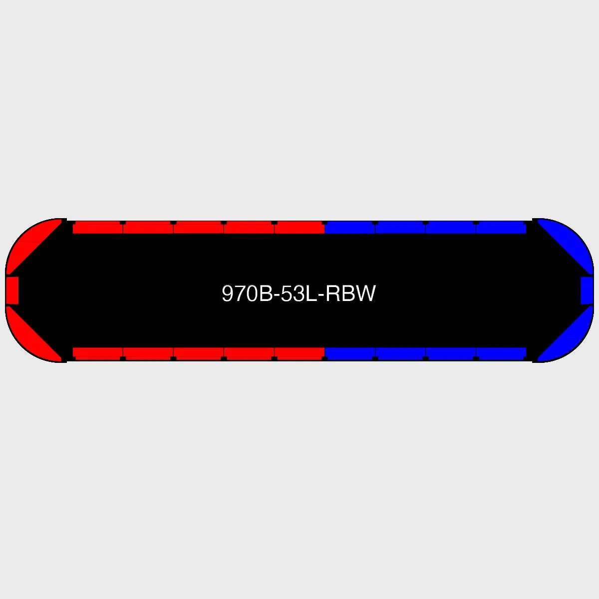 53" Black Widow Series NFPA LED Light Bar w/o Preemption