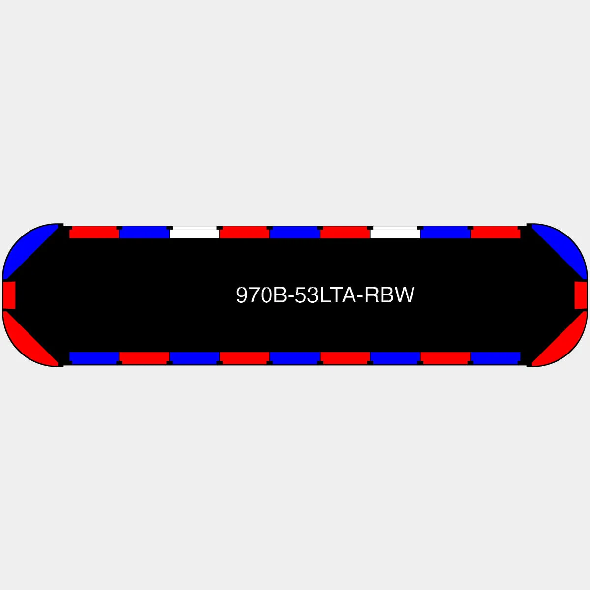 53" Black Widow Series NFPA LED Light Bar w/o Preemption