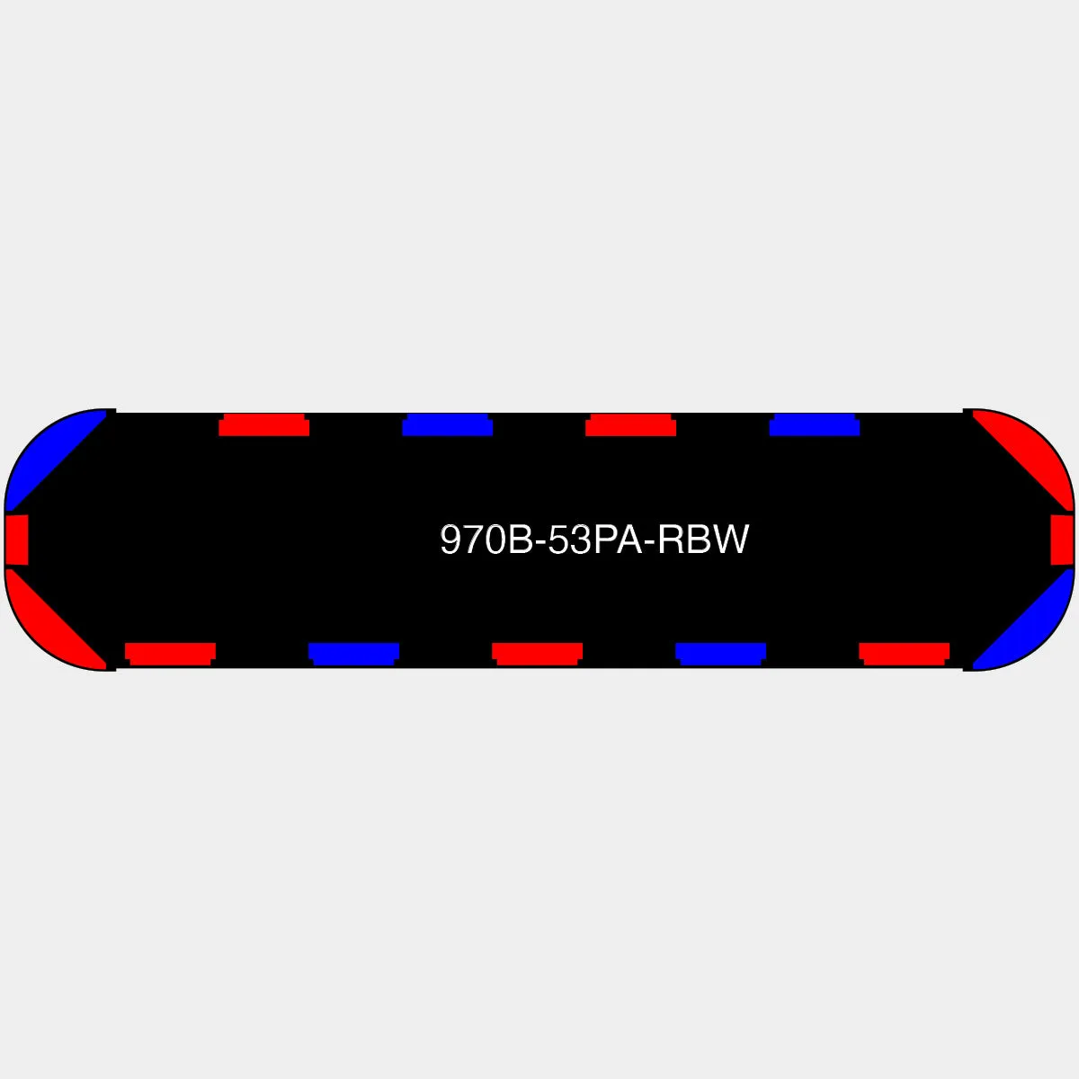 53" Black Widow Series NFPA LED Light Bar w/o Preemption