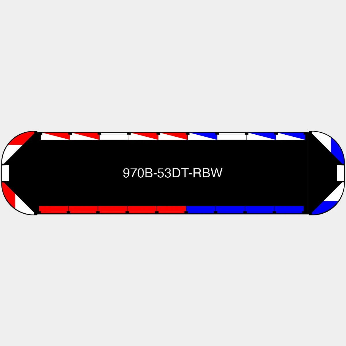 53" Black Widow Series NFPA LED Light Bar w/o Preemption