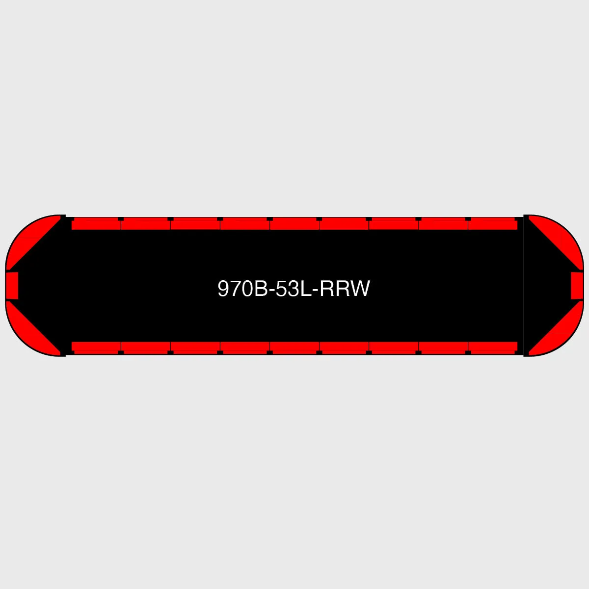 53" Black Widow Series NFPA LED Light Bar w/o Preemption