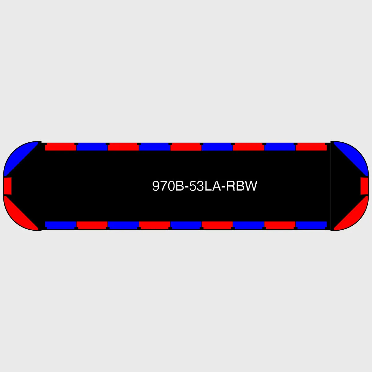 53" Black Widow Series NFPA LED Light Bar w/o Preemption