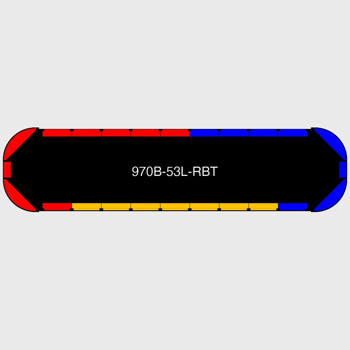 53" Black Widow Series NFPA LED Light Bar w/o Preemption