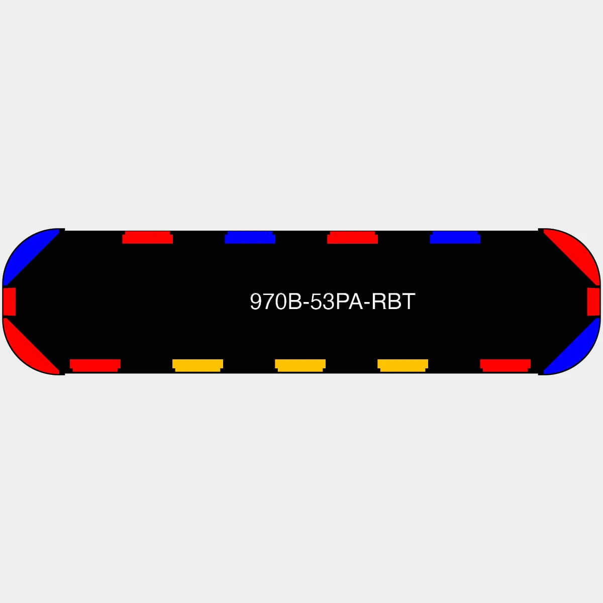 53" Black Widow Series NFPA LED Light Bar w/o Preemption