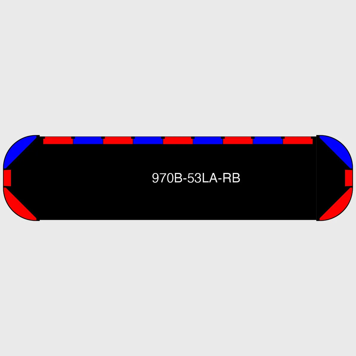 53" Black Widow Series NFPA LED Light Bar w/o Preemption