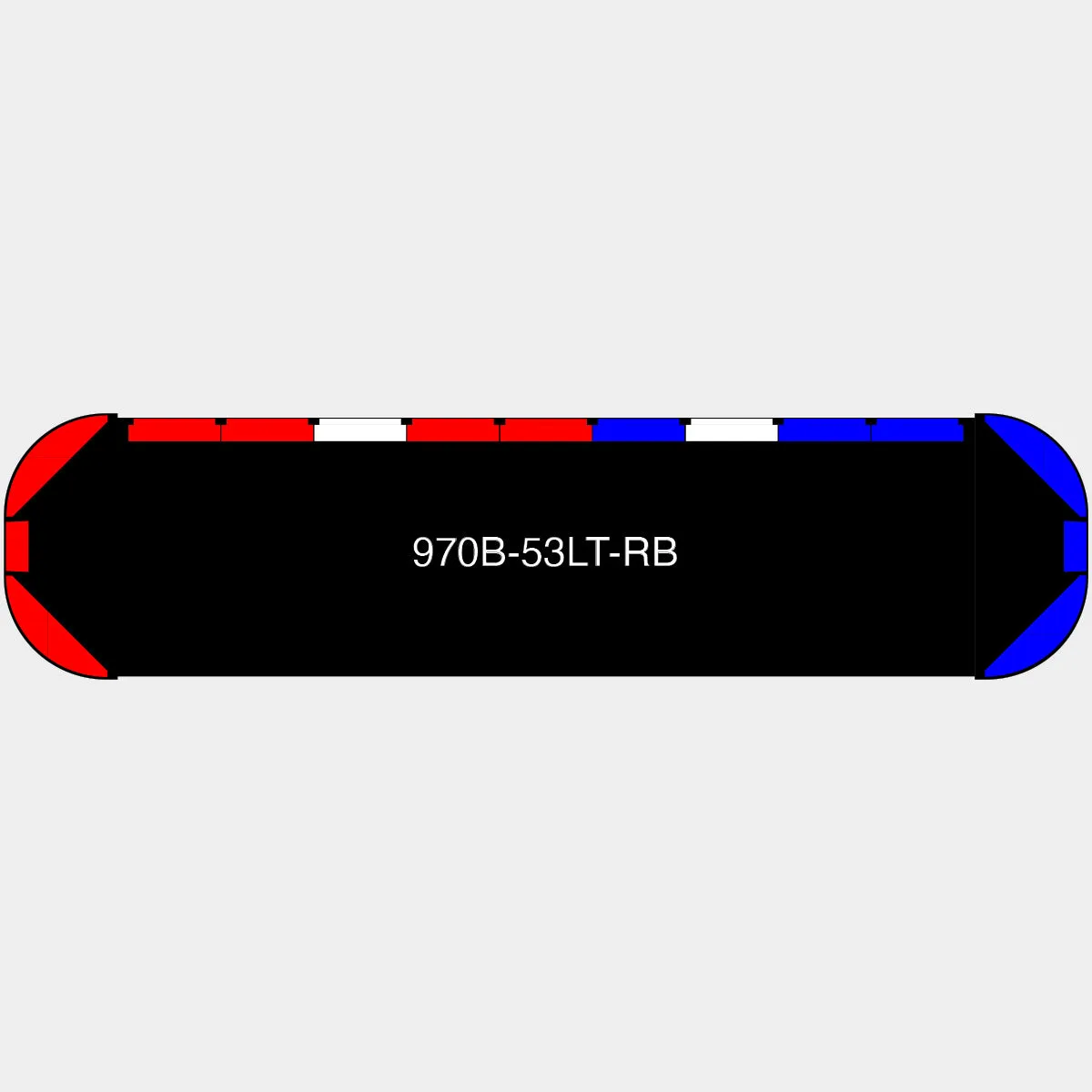 53" Black Widow Series NFPA LED Light Bar w/o Preemption
