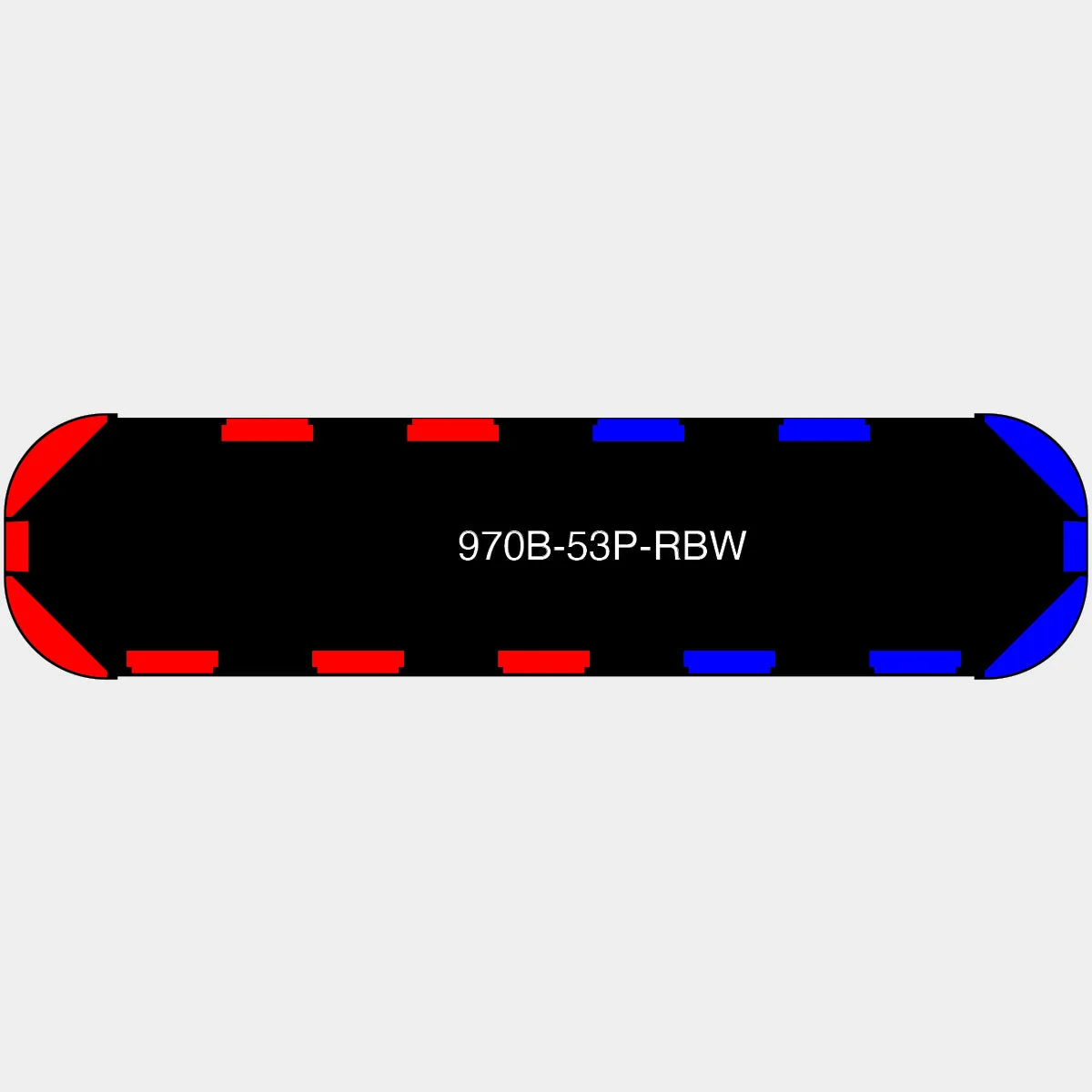 53" Black Widow Series NFPA LED Light Bar w/o Preemption