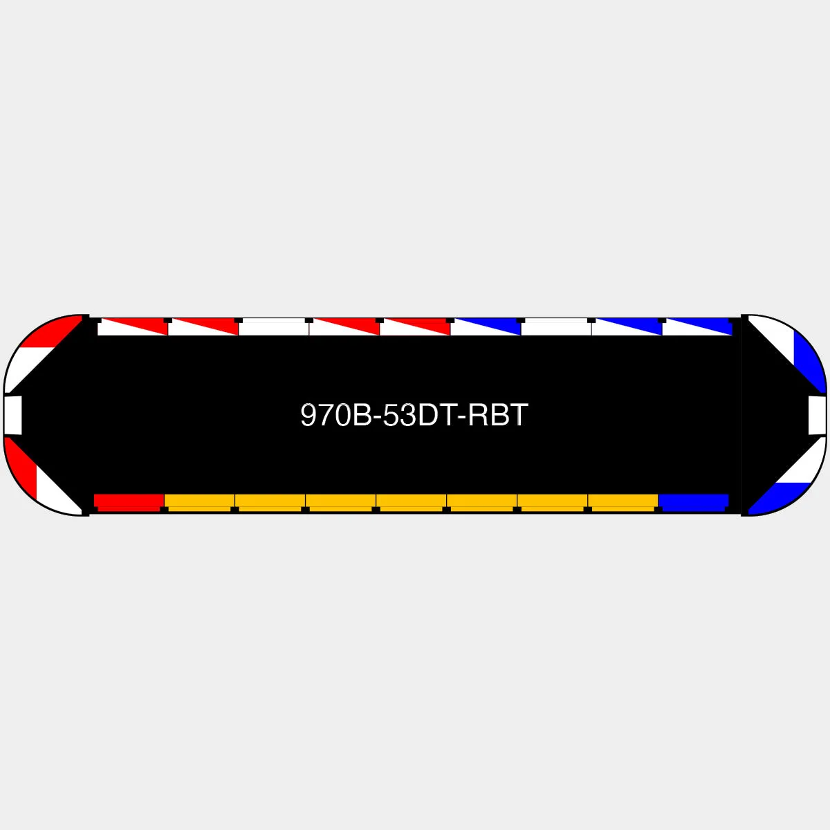 53" Black Widow Series NFPA LED Light Bar w/o Preemption