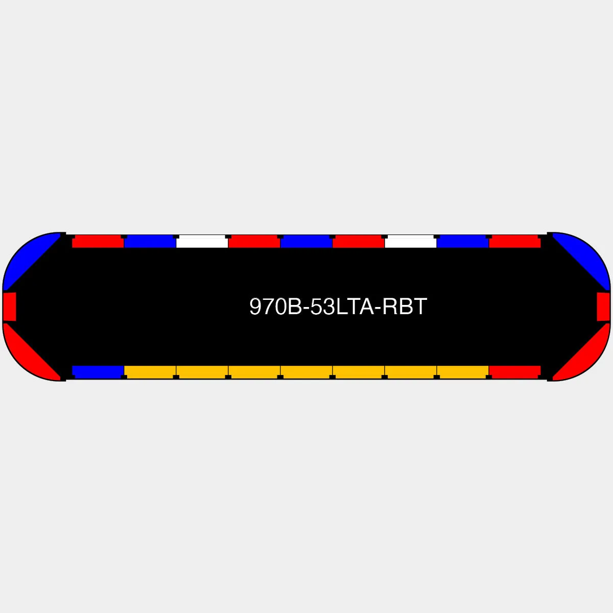 53" Black Widow Series NFPA LED Light Bar w/o Preemption
