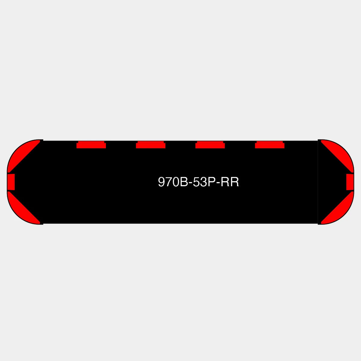 53" Black Widow Series NFPA LED Light Bar w/o Preemption