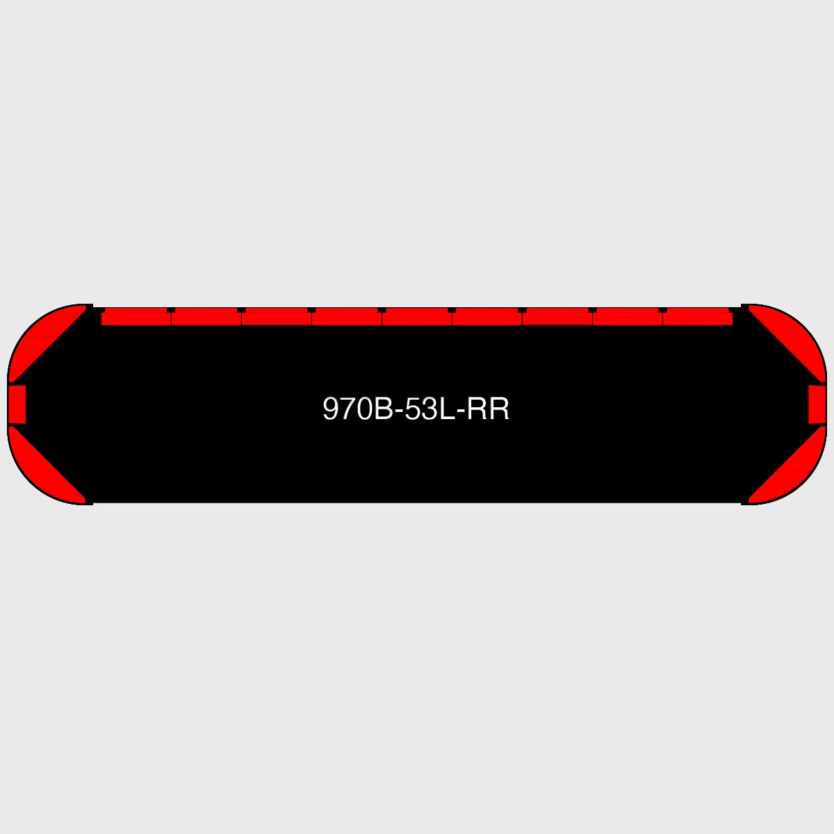 53" Black Widow Series NFPA LED Light Bar w/o Preemption