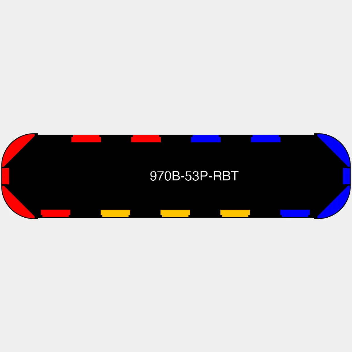 53" Black Widow Series NFPA LED Light Bar w/o Preemption