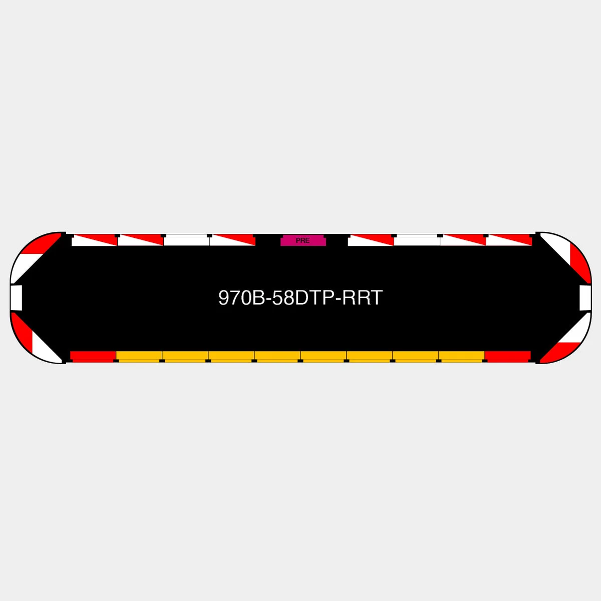58" Black Widow Series NFPA LED Light Bar w/ Preemption