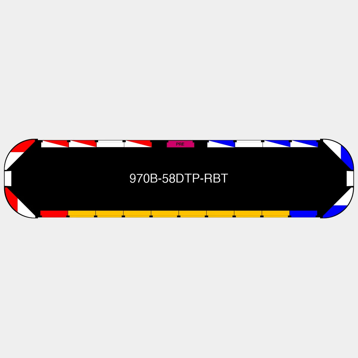 58" Black Widow Series NFPA LED Light Bar w/ Preemption