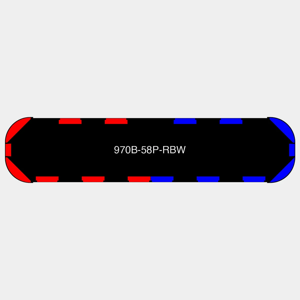 58" Black Widow Series NFPA LED Light Bar w/o Preemption