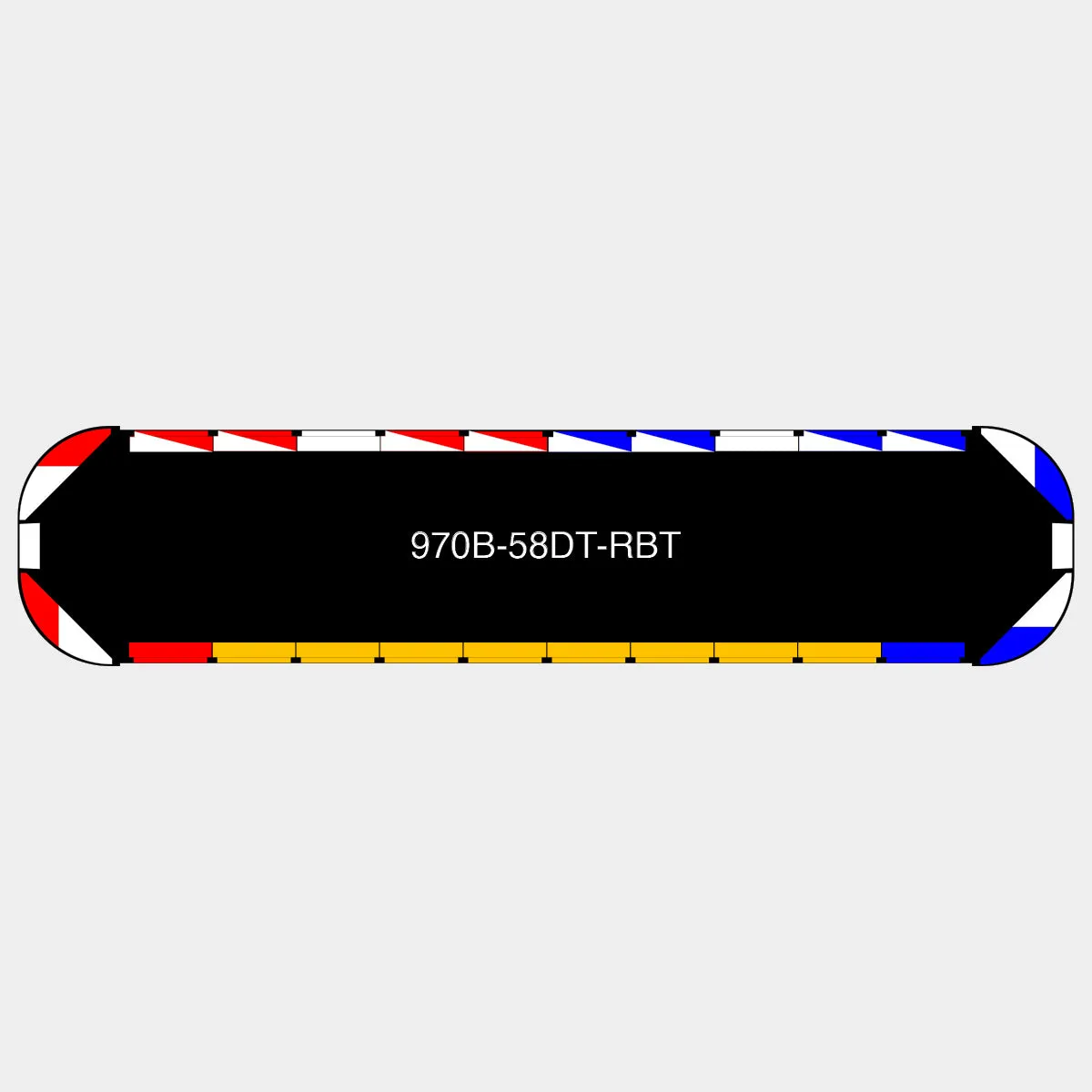 58" Black Widow Series NFPA LED Light Bar w/o Preemption