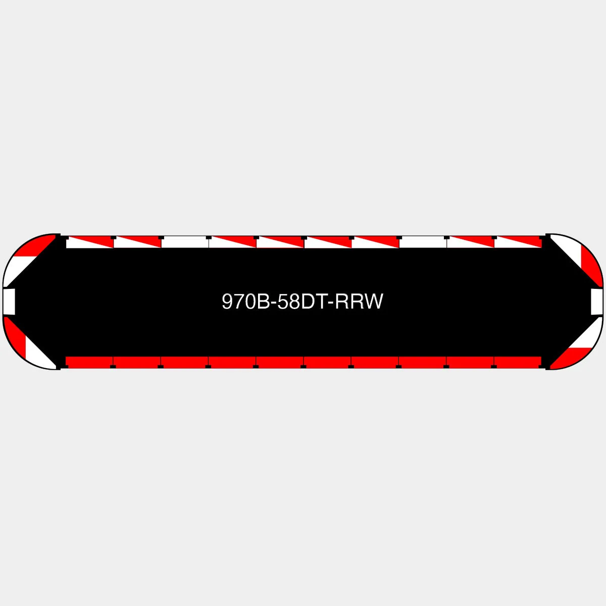 58" Black Widow Series NFPA LED Light Bar w/o Preemption