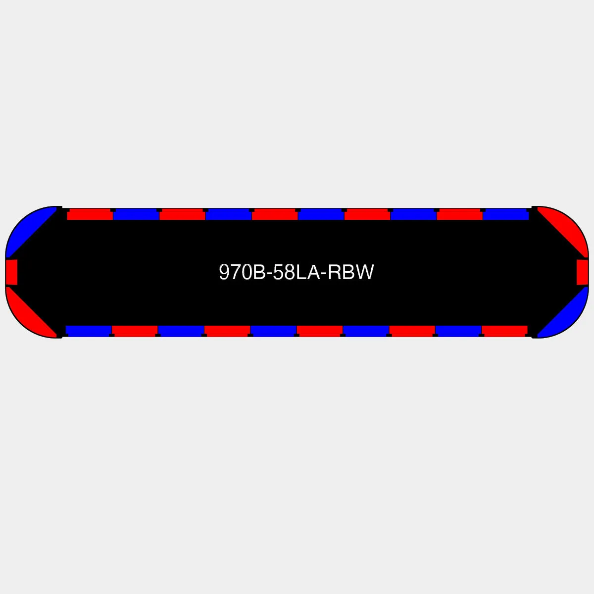 58" Black Widow Series NFPA LED Light Bar w/o Preemption