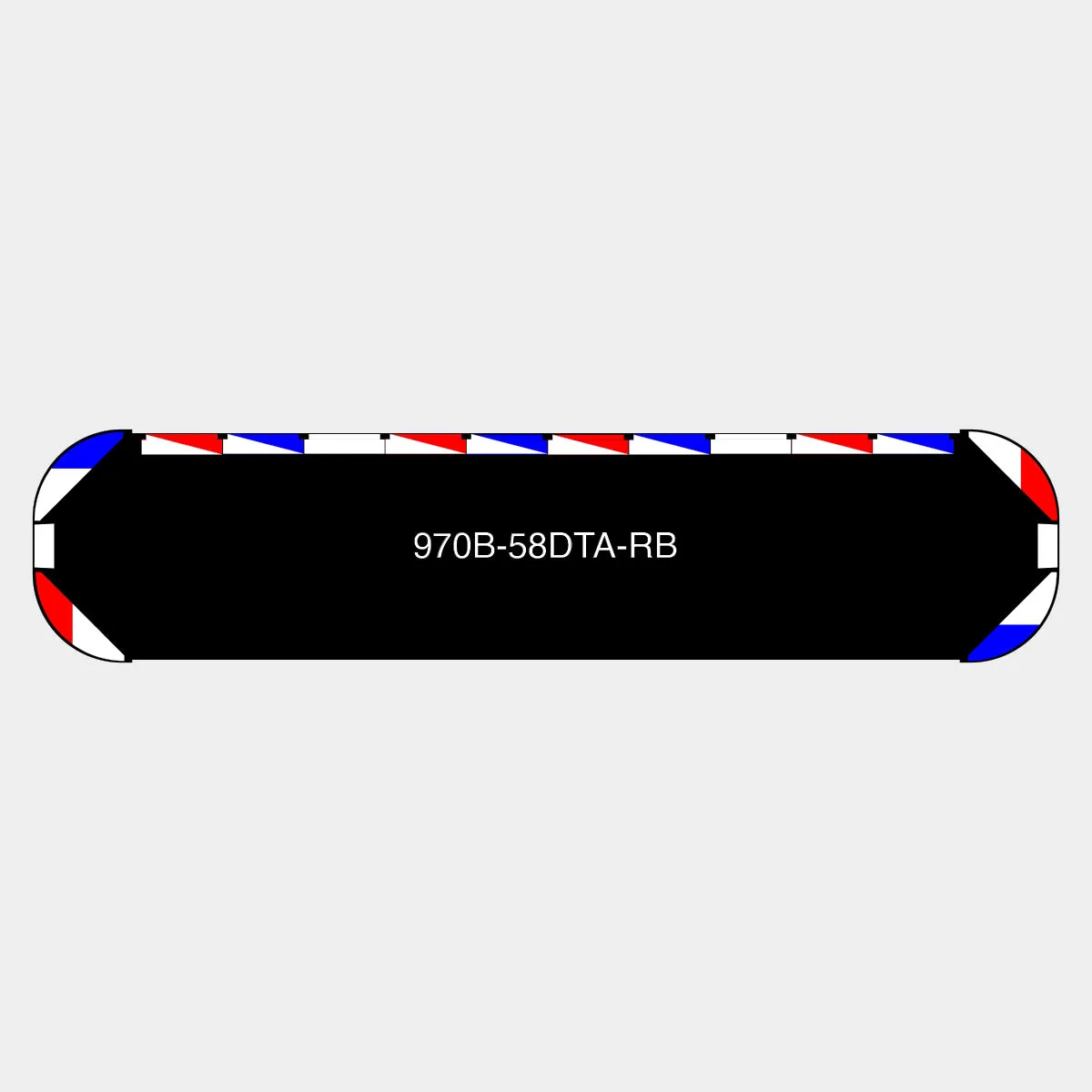 58" Black Widow Series NFPA LED Light Bar w/o Preemption