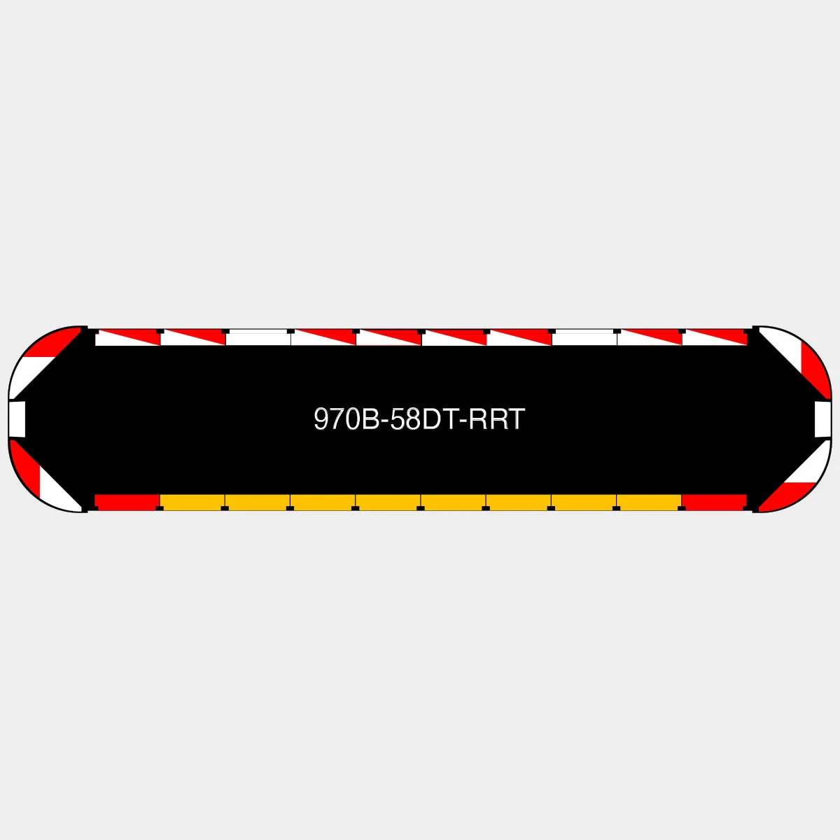 58" Black Widow Series NFPA LED Light Bar w/o Preemption