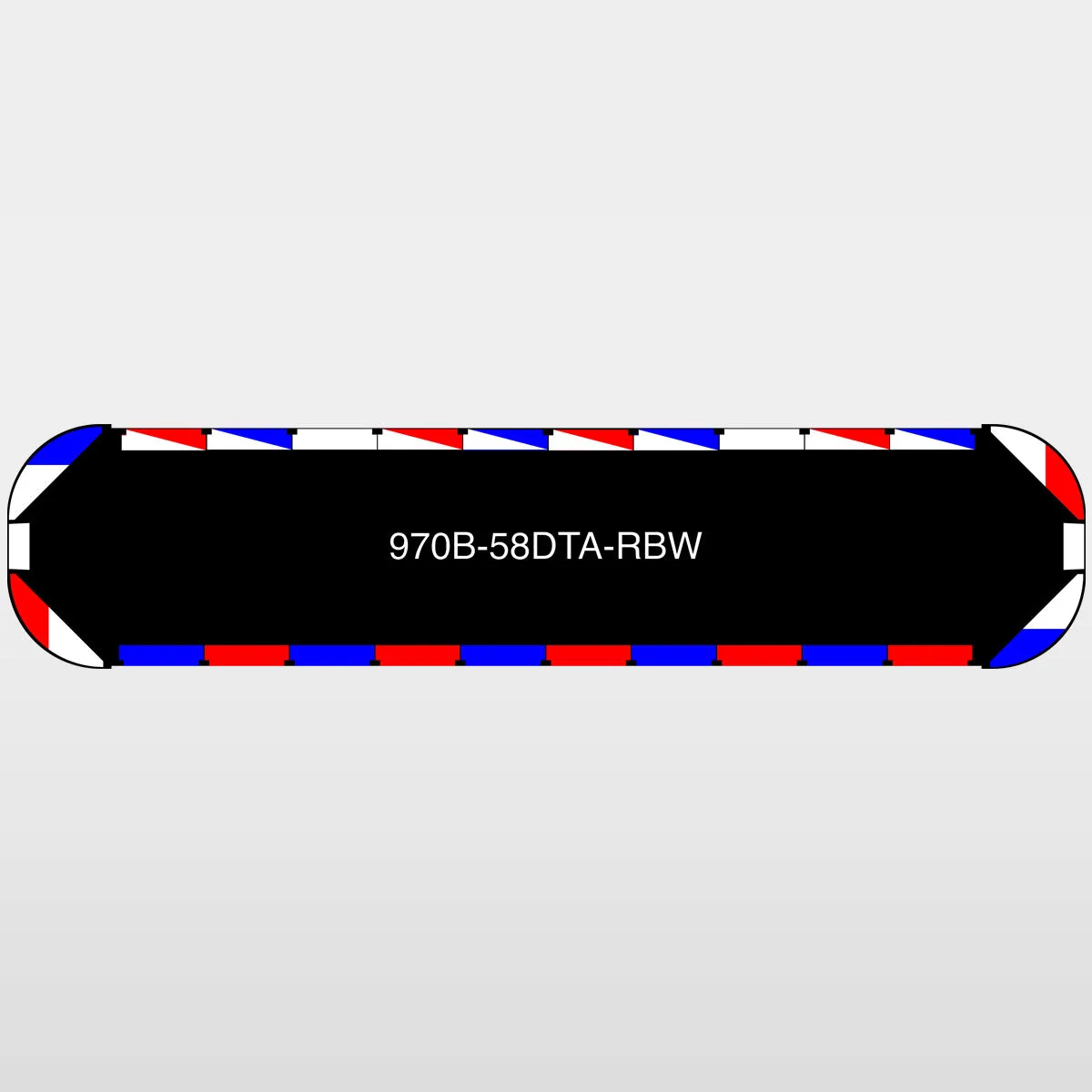 58" Black Widow Series NFPA LED Light Bar w/o Preemption