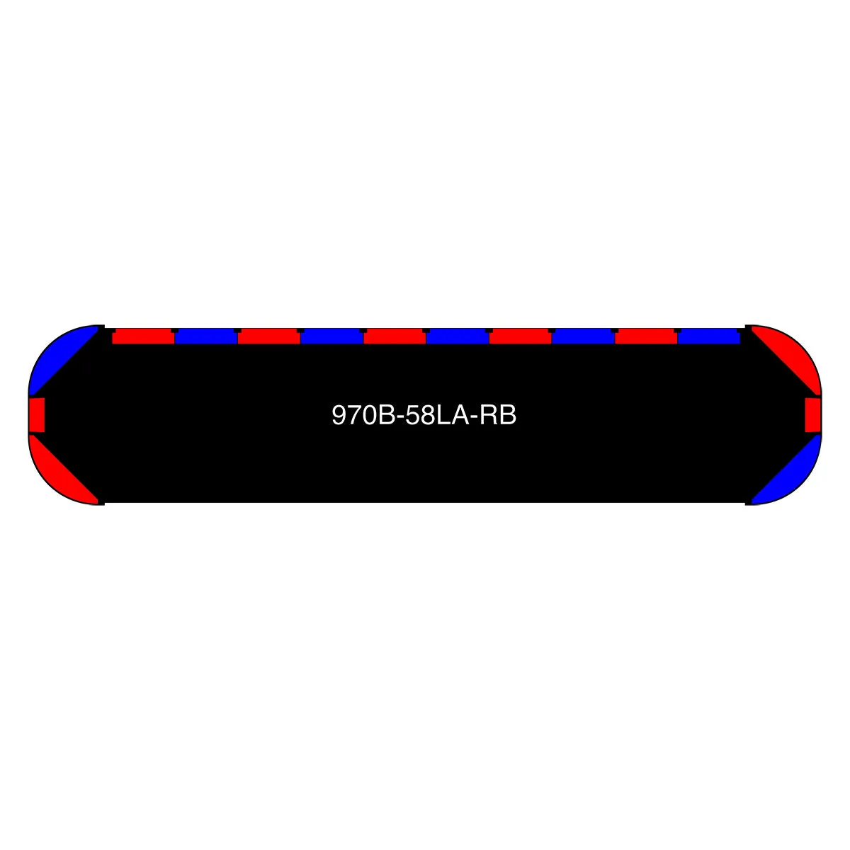 58" Black Widow Series NFPA LED Light Bar w/o Preemption