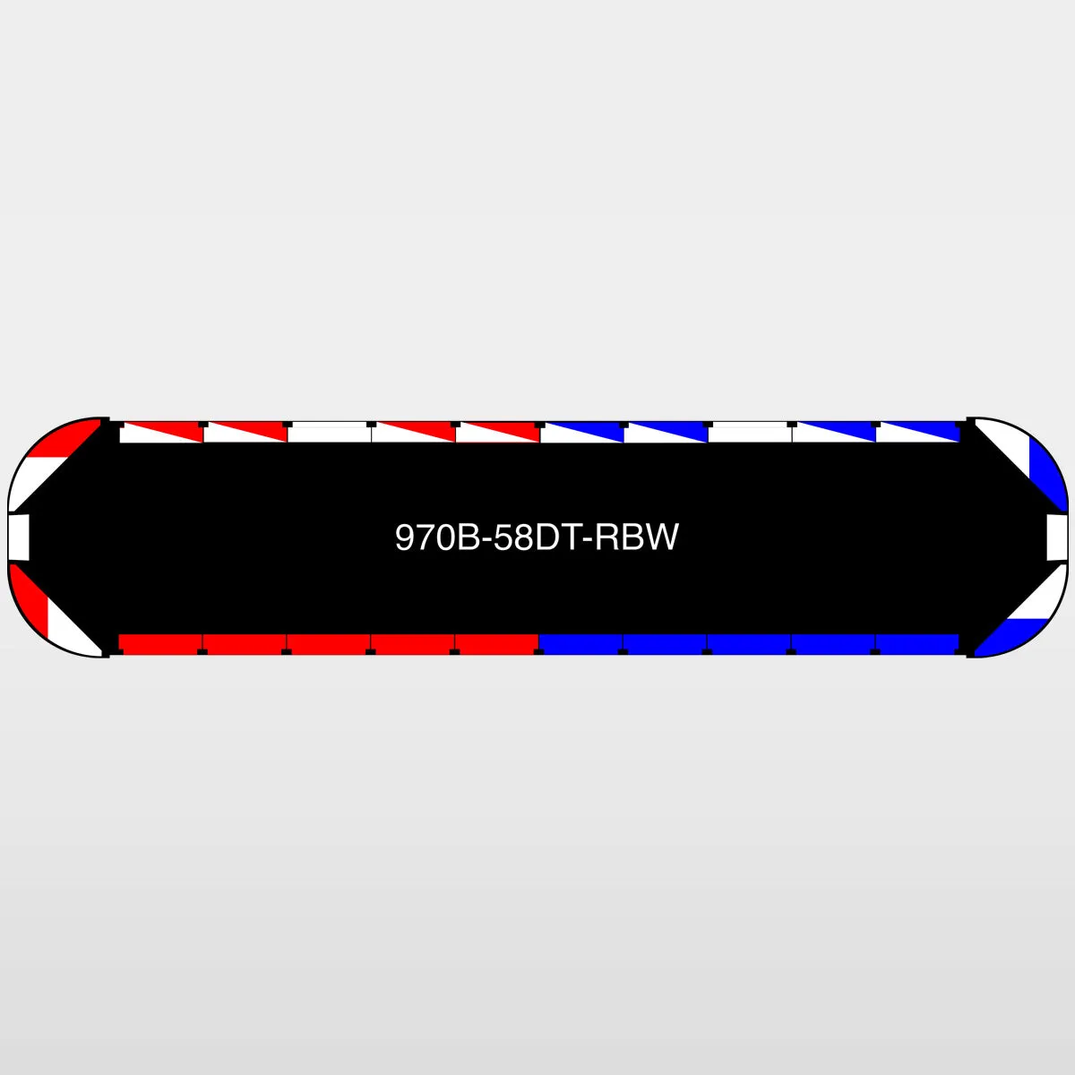 58" Black Widow Series NFPA LED Light Bar w/o Preemption