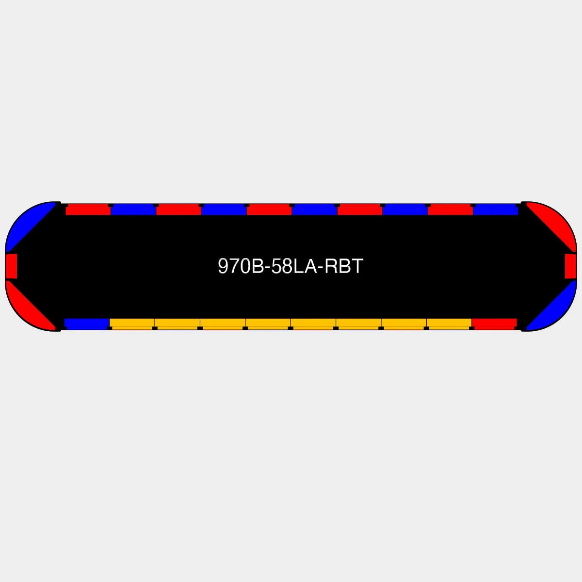58" Black Widow Series NFPA LED Light Bar w/o Preemption