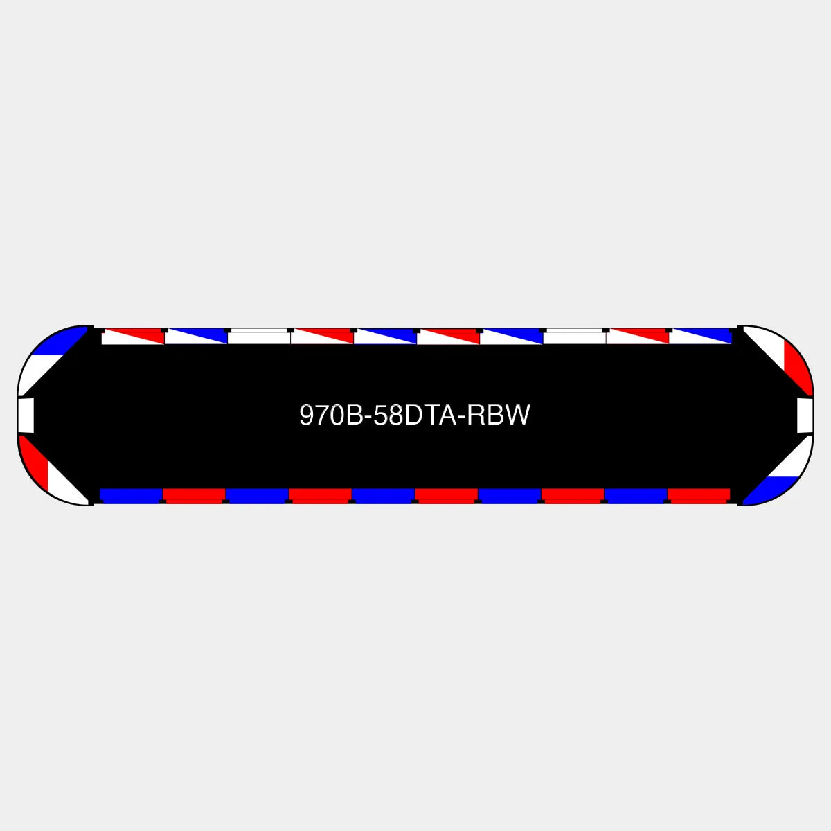 58" Black Widow Series NFPA LED Light Bar w/o Preemption