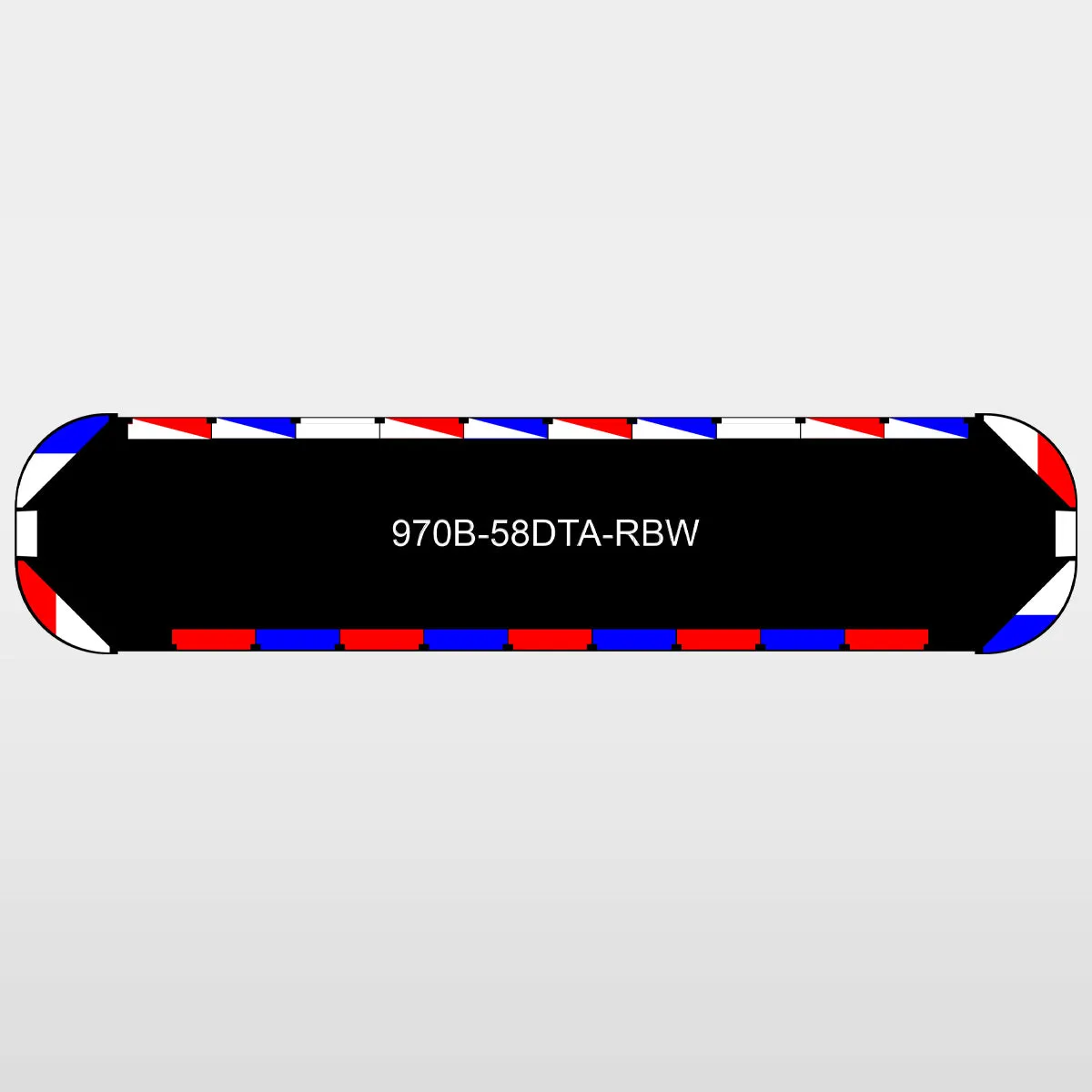 58" Black Widow Series NFPA LED Light Bar w/o Preemption