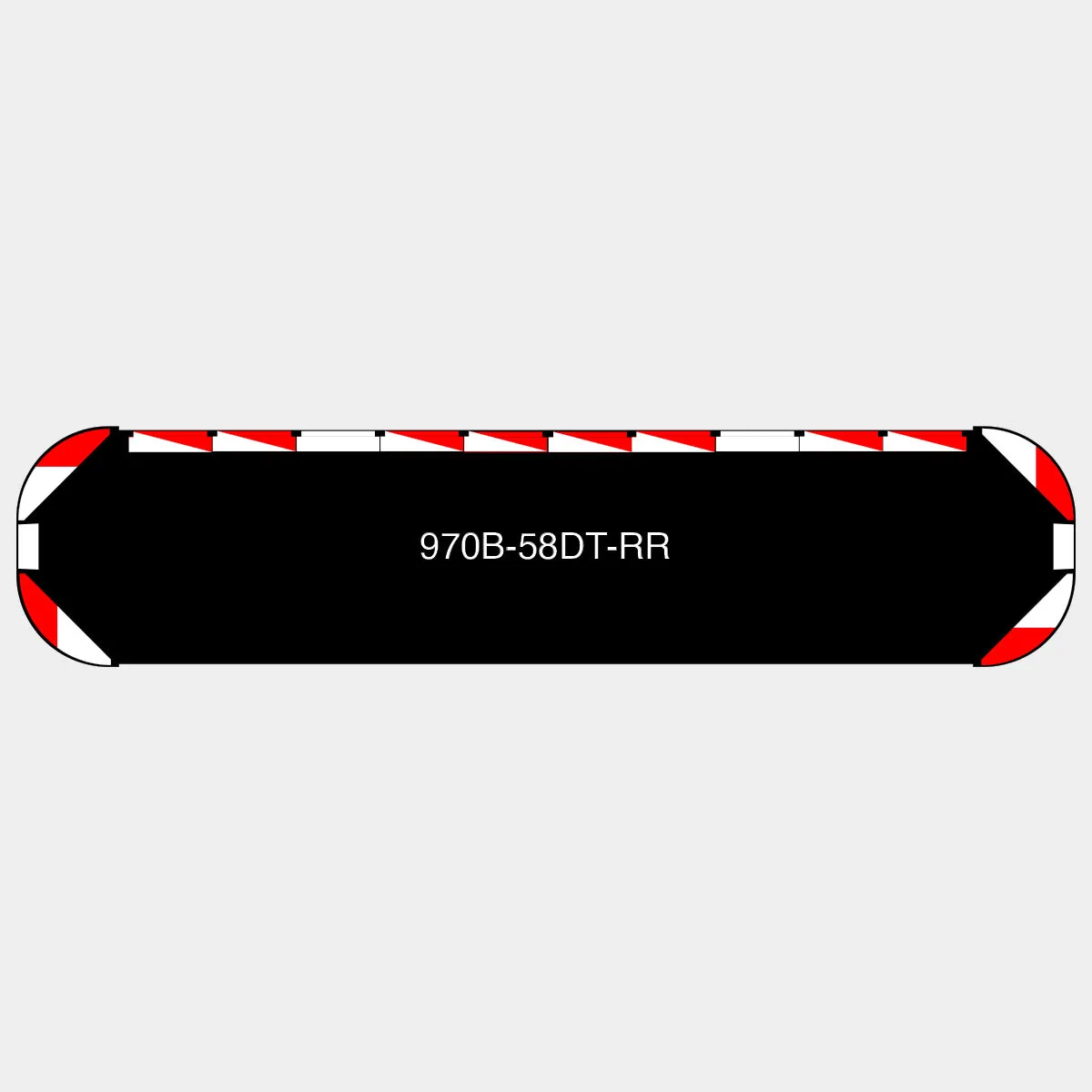 58" Black Widow Series NFPA LED Light Bar w/o Preemption