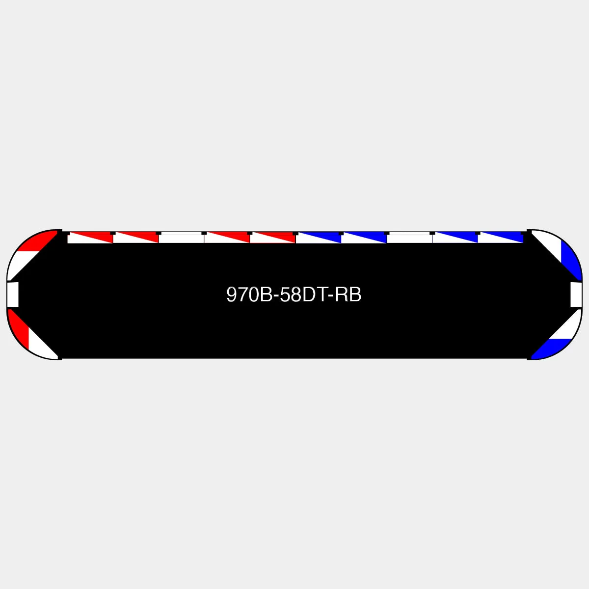 58" Black Widow Series NFPA LED Light Bar w/o Preemption