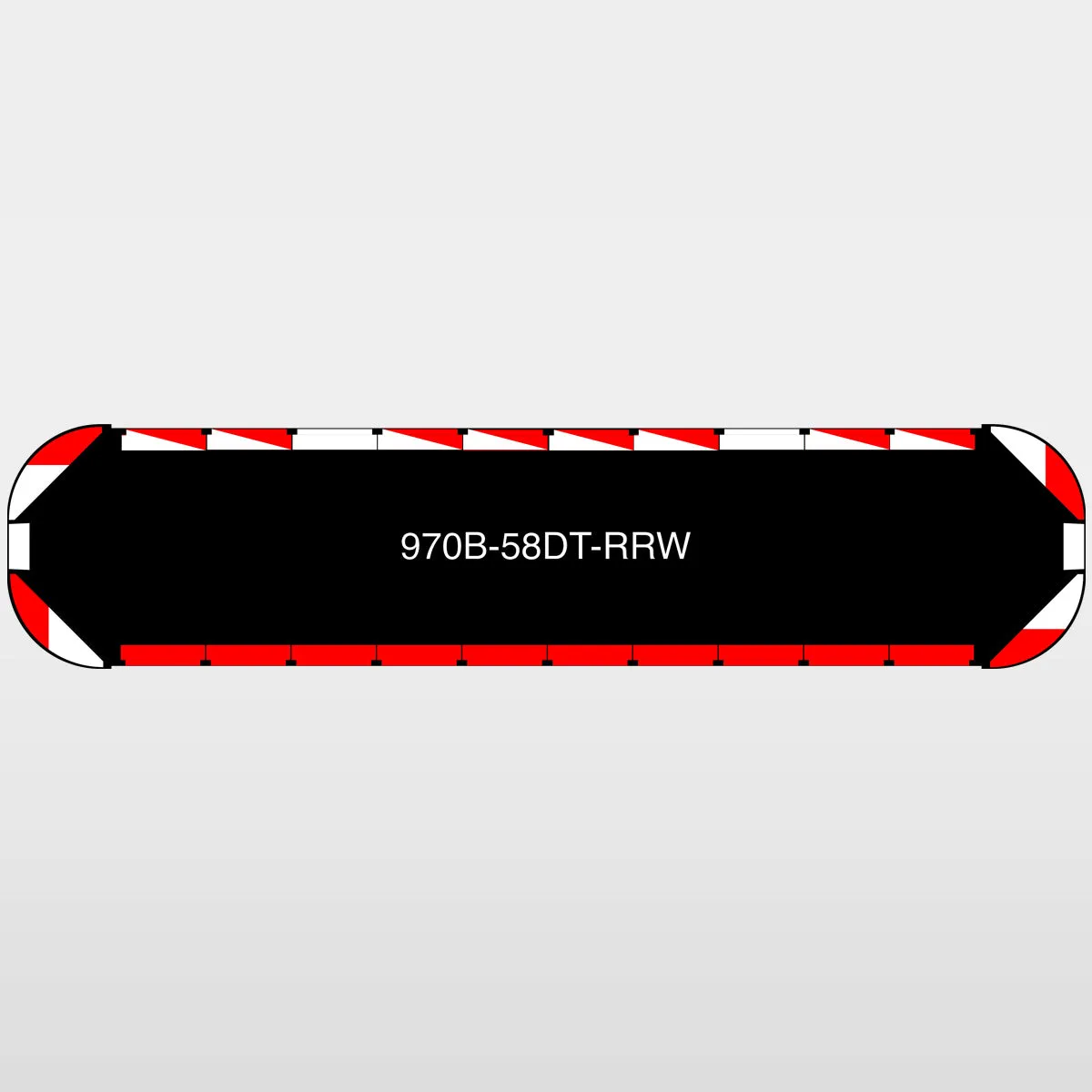 58" Black Widow Series NFPA LED Light Bar w/o Preemption