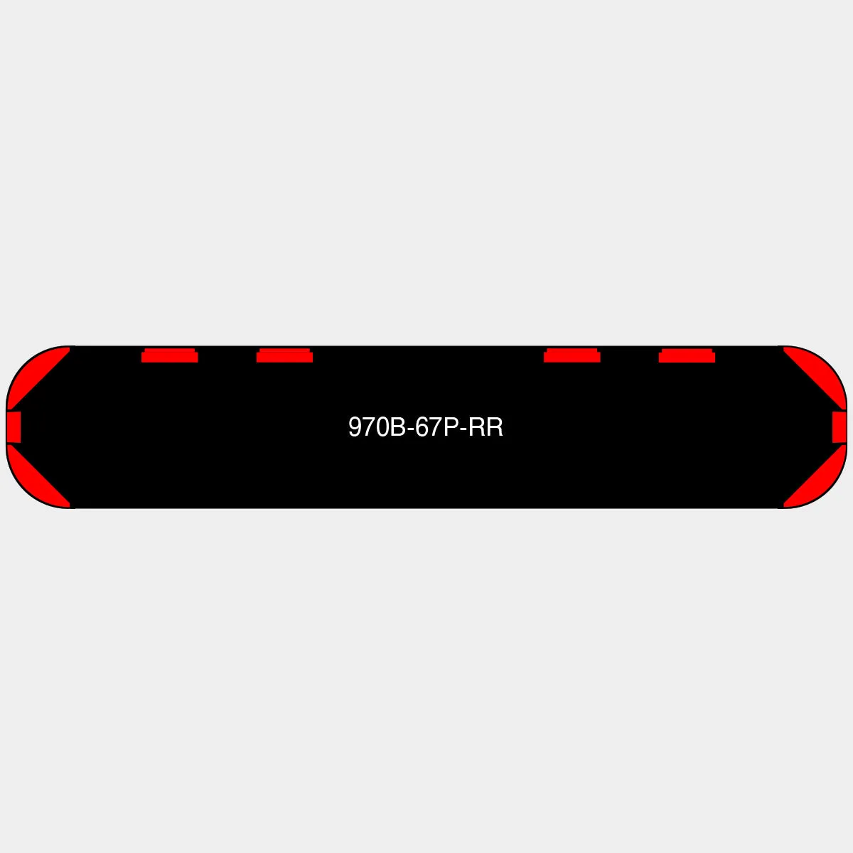 67" Black Widow Series NFPA LED Light Bar w/o Preemption