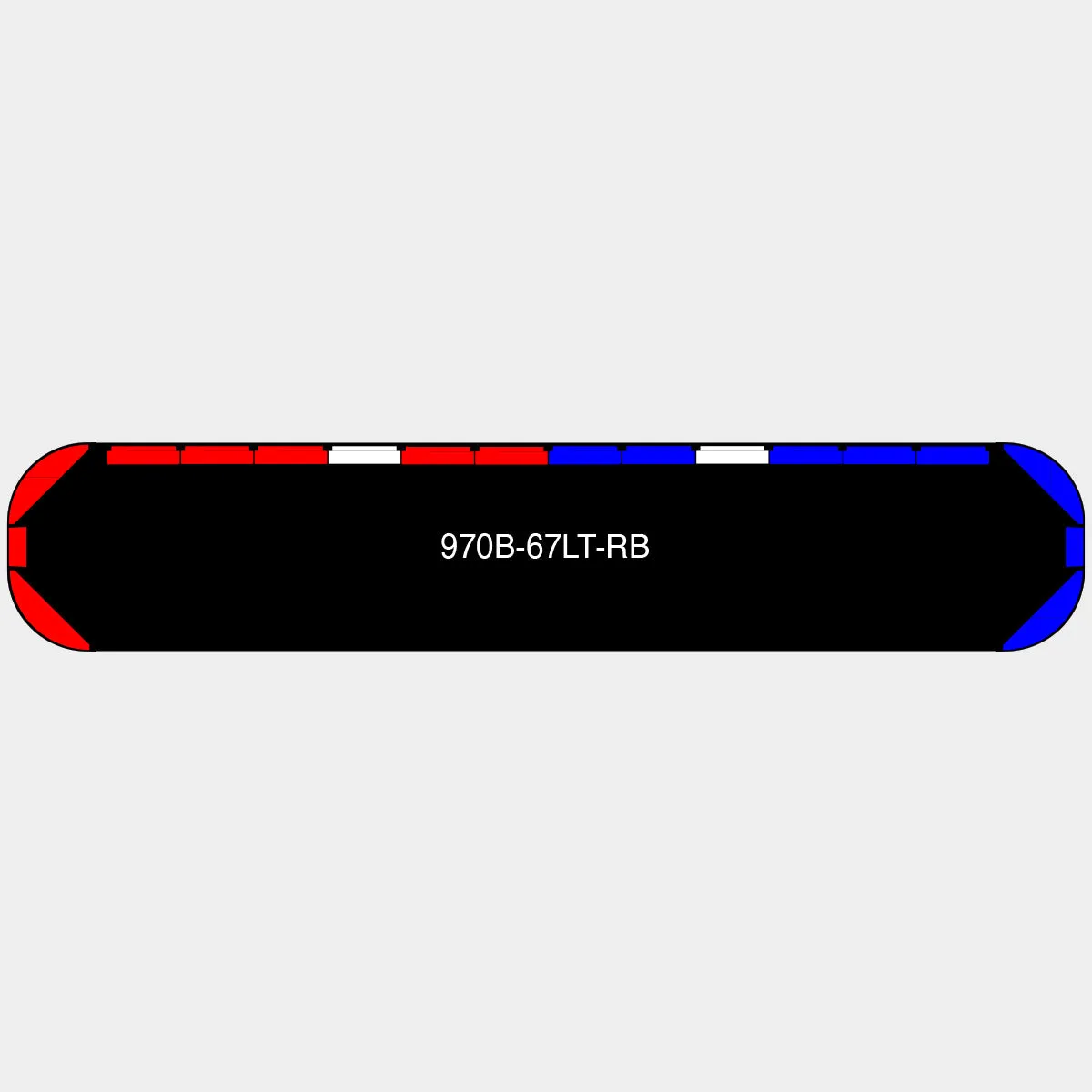 67" Black Widow Series NFPA LED Light Bar w/o Preemption